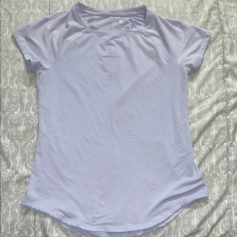 All in Motion Purple Fitted Short Sleeve T-Shirt